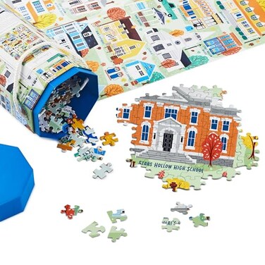 Hallmark Gilmore Girls 1000Piece Jigsaw Puzzle Stars Hollow Map Mom Gift for Mothers Day