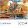 Buffalo Games 500 Piece Jigsaw Puzzle Autumn Lake House Challenging Fall Scene Puzzles for Adults Finished Size is 2675 x 1975