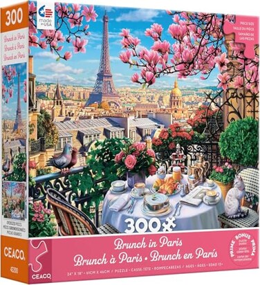 CEACO Ceaco Brunch in Paris 300 Oversized Piece Jigsaw Puzzle