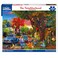 White Mountain 1000 Piece Jigsaw Puzzle Friendly Summer Night Puzzles with Large Pieces for Adults and Family 24x30 The Neighborhood