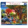 White Mountain 1000 Piece Jigsaw Puzzle Friendly Summer Night Puzzles with Large Pieces for Adults and Family 24x30 The Neighborhood