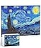 PieceRelax Puzzle Canvas Wall Art 366 Plastic Pieces for Adults Vincent Van Gogh The Starry Night Unique Gift Home Dcor with Jigsaw Puzzle Artwork for Living Room Bedroom HN1306