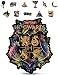 CRAFTHUB Harry Potter Puzzle A2 Hogwarts Crest Fine Oddities Wooden Jigsaw Puzzles for Adults 349 Unique Shaped Pieces Officially Licensed Merchandise 153 x 185