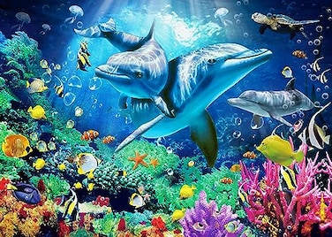 Nattork Jigsaw Puzzles 500 Pieces for AdultsAge 14 Families Sea World Pieces Fit Together Perfectly