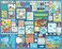 White Mountain 1000 Piece Jigsaw Puzzle Beach Life Collage Puzzles with Large Pieces for Adults and Family 24x30 Seas the Day