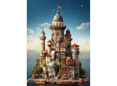 Anatolian Puzzle Kz Kulesi 1000 Piece Jigsaw Puzzle 1170