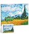 PieceRelax Puzzle Canvas Wall Art 366 Plastic Pieces for Adults Vincent Van Gogh Wheat Field with Cypresses Unique Gift Home Dcor with Jigsaw Puzzle Artwork for Living Room Bedroom HN1307
