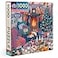 eeBoo 1000 Piece Puzzle English Cottage Christmas Jigsaw Puzzle for Adults Square 23 x 23 Made with Recycled Board VegetableBased Ink