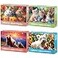 Jeacirio 4 Pack 100 Piece Puzzles for Kids Ages 46 68 810 Cute Animal Jigsaw Set with Rabbits Kittens Bears Puppy Friends Large Piece Gift Set with Posters and Storage Bags