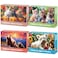 Jeacirio 4 Pack 100 Piece Puzzles for Kids Ages 46 68 810 Cute Animal Jigsaw Set with Rabbits Kittens Bears Puppy Friends Large Piece Gift Set with Posters and Storage Bags