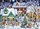 Vermont Christmas Neighborhood Christmas Jigsaw Puzzle 1000 Piece by Company Fully Interlocking Randomly Shaped Pieces 26 58 x 19 14