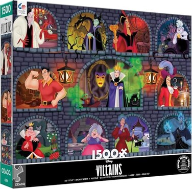 CEACO Ceaco Disney Villains Underground 1500 Piece Jigsaw Puzzle