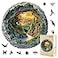 Jollitot 300 Pieces Wooden Puzzles 3D Cave Forest Puzzle Unique Animal Shaped Wood Challenging Jigsaw Puzzles Ideal for Adults Premium Wood Gift Box 134x133in