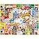 White Mountain 1000 Piece Jigsaw Puzzle Nostalgic Classics Collage Puzzles with Large Pieces Gift for Adults and Family 24x30 Card Games