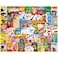 White Mountain 1000 Piece Jigsaw Puzzle Nostalgic Classics Collage Puzzles with Large Pieces Gift for Adults and Family 24x30 Card Games