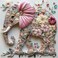 MINIWAN Elephant Jigsaw Puzzles for Adults 500 Pieces Colorful Crystal Flower Puzzles Beautiful Diamond Art Puzzle Difficult Unique Family Challenging Games Gift for Teens Adults Puzzle 20x20