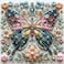 MINIWAN Butterfly Jigsaw Puzzles for Adults 500 Pieces Colorful Crystal Flower Puzzles Beautiful Diamond Art Puzzle Difficult Unique Family Challenging Games Gift for Teens Adults Puzzle 20x20