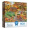 RoseArt Bigelow Illustrations Harvest at The Cabin 500 Piece Jigsaw Puzzle Autumn Scene Puzzle for Adults