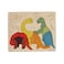 Ekoplay Jurassic Wooden Puzzle 15 Pieces Jigsaw Puzzle Dinosaurs for Kids 3 Years and Above