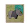 Ekoplay Tuff Rhinoceros Wooden Puzzle 16 Pieces Jigsaw Puzzle Endangered Animals for Kids 3 Years and Above