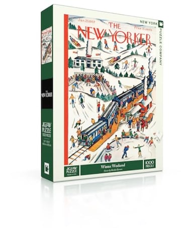 New York Puzzle Company er Winter Weekend 1000 Piece Jigsaw Puzzle for Adults by Ilonka Karasz