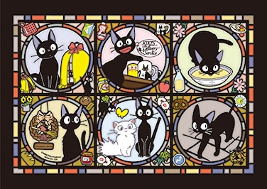Ensky ensky 208AC02 Town News Courier Gigi 208 Peace Art Crystal Jigsaw Witch