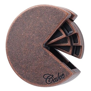 Bepuzzled BePuzzled Cake Hanayama Metal Brainteaser Puzzle Mensa Rated Level 4 for Ages 12 and Up