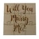 FashionJunkie4Life Will You Marry Me Proposal 9 Piece Square Jigsaw Puzzle Laser Engraved Basswood 35 x 35