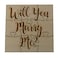 FashionJunkie4Life Will You Marry Me Proposal 9 Piece Square Jigsaw Puzzle Laser Engraved Basswood 35 x 35