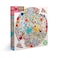 eeBoo 500 Piece Puzzle Blue Bird Yellow Bird Jigsaw Puzzle for Adults Circular with 23 Diameter Made with Recycled Board VegetableBased Ink