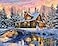 Springbok Rocky Mountain Christmas 1000 Piece Jigsaw Puzzle Cabin in The Woods nestled in The Mountains