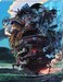 Ensky Howls Moving Castle Moving Castle Canvas Style Artboard Jigsaw Puzzle ATB26