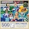 Bits and Pieces 500 Piece Jigsaw Puzzle for Adults Puppy Pool Party Summer Swimming Dog Jigsaw Puzzle by Artist William Vanderdasson Completed Puzzle Size 18 x 24