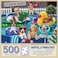 Bits and Pieces 500 Piece Jigsaw Puzzle for Adults Puppy Pool Party Summer Swimming Dog Jigsaw Puzzle by Artist William Vanderdasson Completed Puzzle Size 18 x 24