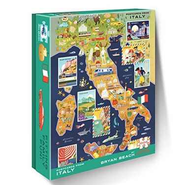 Blue Lobster 1000 Piece Puzzle Postcards from Italy