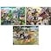 Bits and Pieces Value Set of Three 50 Piece Jigsaw Puzzles for Adults Dream Landscape Home Grown Sunrise Feasting Jigsaw Puzzles Completed Puzzle Size 15 x 19