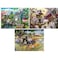 Bits and Pieces Value Set of Three 50 Piece Jigsaw Puzzles for Adults Dream Landscape Home Grown Sunrise Feasting Jigsaw Puzzles Completed Puzzle Size 15 x 19