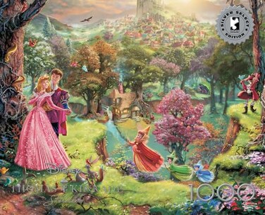Buffalo Games Ceaco Silver Select TK Disney Sleeping Beauty 1000 Piece Jigsaw Puzzle for Adults Challenging Puzzle Perfect for Game Nights