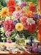 Cross & Cross Glory Rainbow Dahlia Delight 1000 Piece Jigsaw Puzzle for Adults Vibrant Flower Collection Satin Finish Challenging Colorful Art