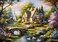 DKijoys Beautiful Cottage Jigsaw Puzzles 1000 Pieces for Adults Quaint Church 1000 Piece Jigsaw Puzzles for Adults