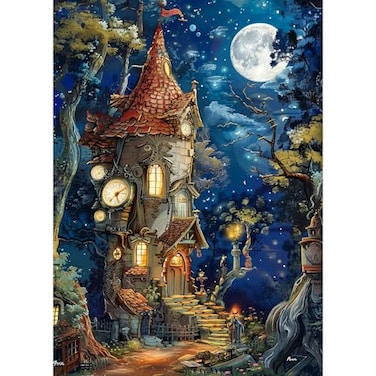 TangComplete Ancient Castle Puzzles for Adults 1000 Pieces Jigsaw Puzzles for Adults 1000 Piece Challenging Game Toys Impossible Puzzle Family Decoration Puzzle