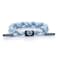 Rastaclat Braided Bracelet for Men and Women Zodiac Cancer BlueLight Blue Bracelet Adjustable Stackable Braided by Hand SmallMedium
