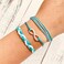 Softones VSCO String Wave Bracelets for Women Handmade Colorful Waterproof Adjustable Braided Beach Bracelet Set for Women
