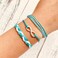 Softones VSCO String Wave Bracelets for Women Handmade Colorful Waterproof Adjustable Braided Beach Bracelet Set for Women