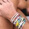 Sonateomber Tila Flat Beaded Stretch Bracelet for Women Trendy Beads Bracelets Jewelry Gift