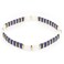 Sonateomber Tila Flat Beaded Stretch Strand Bracelet for Women Trendy Handmade Blue White Gold Square Beads Friendship Stackable Bracelets Friend Jewelry Gift