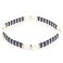 Sonateomber Tila Flat Beaded Stretch Strand Bracelet for Women Trendy Handmade Blue White Gold Square Beads Friendship Stackable Bracelets Friend Jewelry Gift