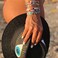 Sonateomber Tila Flat Beads Stretch Strand Bracelet for Women Friendship Beaded Link Bracelets Jewelry Gift