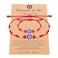 UNGENT THEM Evil Eye Bracelets Mal De Ojo Red String Kabbalah Protection Back to School Mommy and Me Bracelet for Women Men