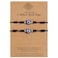 VIBILIA 2 Pcs Evil Eye Bracelets 7 Knot Lucky Bracelet Adjustable String Amulet for Women Men Black